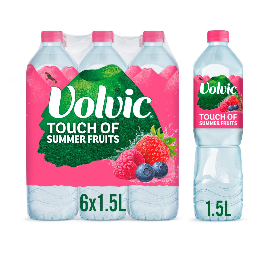 Volvic Touch of Summer Fruits 1.5L (1.5Ltr × 6 × 1)