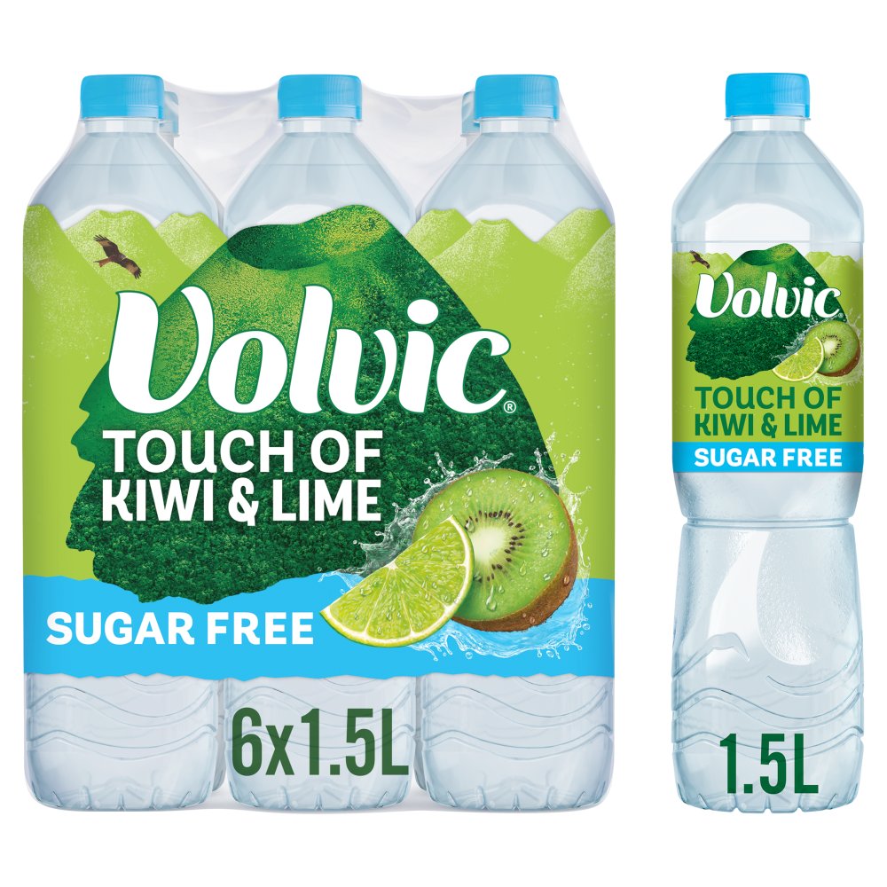 Volvic Touch of Kiwi & Lime 1.5L (1.5Ltr × 6 × 1)