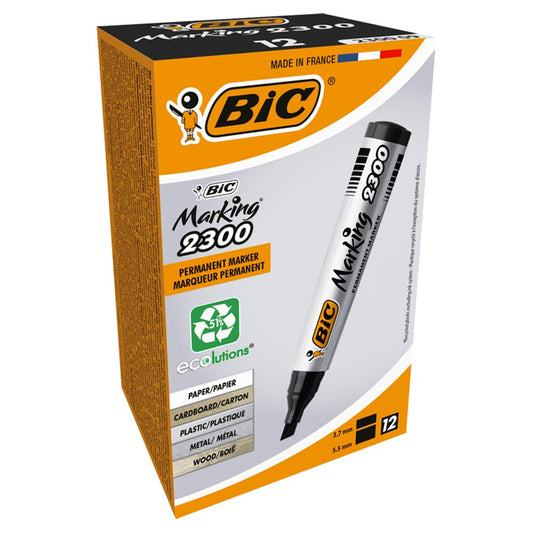 BIC Marking 2300 Permanent Marker Box 12 (12Box × 12 × 1)