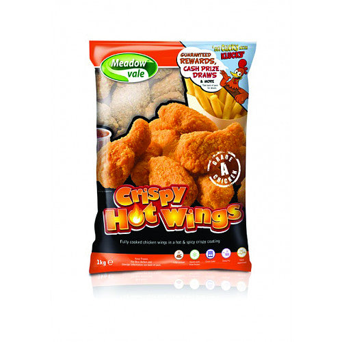 Meadow Vale Crispy Hot Wings (1Kg × 3)