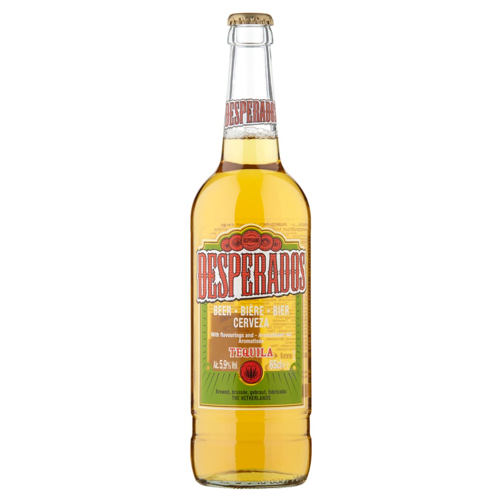 Desperados Tequila Flavoured Lager Beer Bottle 650ml (650ml × 12 × 1)