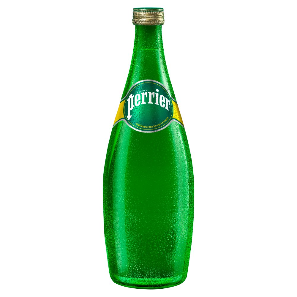 Perrier Sparkling Natural Mineral Water Glass (750ml × 12 × 1)