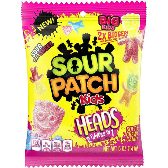 SOURPATCHKIDS PB BIGHEADS