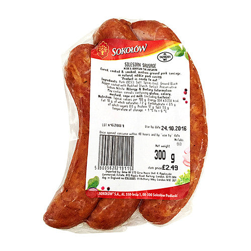 Sokolow Silesian Sausage £3.99 (300g × 1)