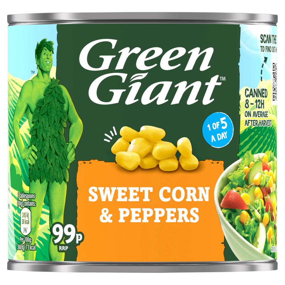 Green Giant Sweetcorn & Peppers (340g × 12 × 1)