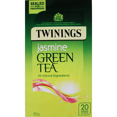 Twinings Jasmine Green Tea 20 Single Tea Bags 50g (20s × 4 × 1)