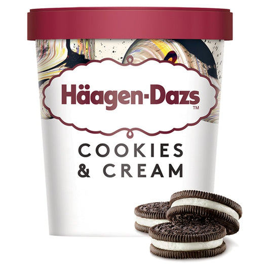 Häagen-Dazs Cookies & Cream Ice Cream (460ml × 8)