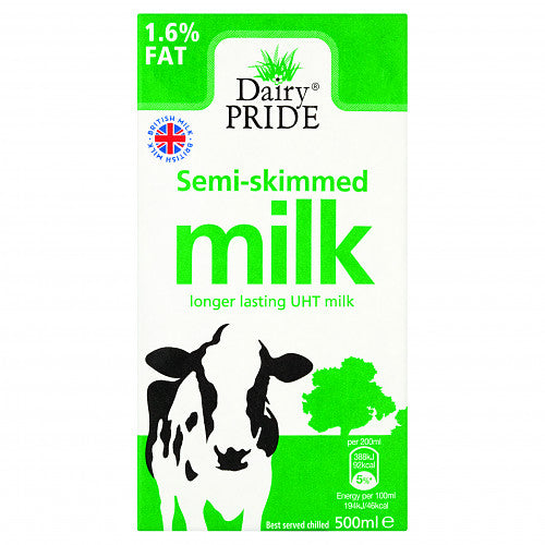 Dairy Pride Semi-Skimmed Milk (1Ltr × 12 × 1)