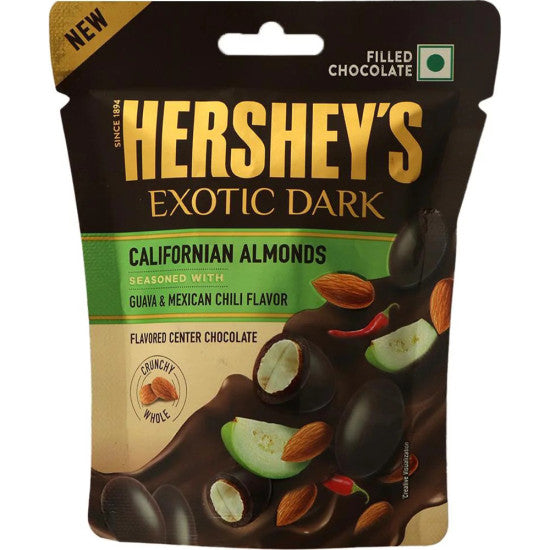 HERSHEYS EXOTIC DARK ALMONDS GUAVA MEXICAN CHILLI