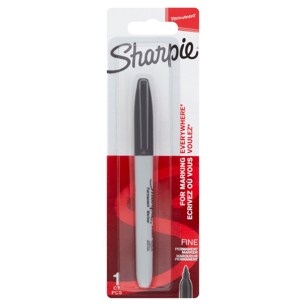 Sharpie Black Fine Point Permanent Marker (Sgl × 12)