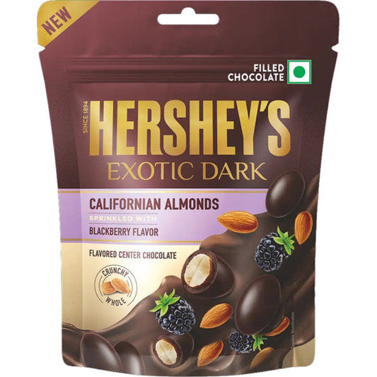 HERSHEYS EXOTIC DARK ALMONDS BLACKBERRY FLAVOUR