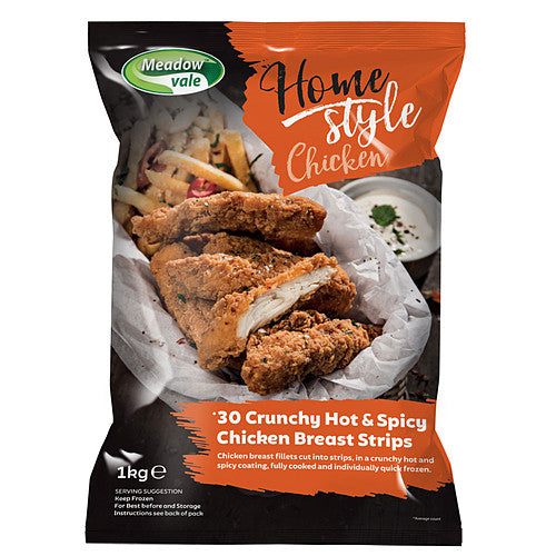 Homestyle Halal Crunchy Hot & Spicy Chicken Strips (30/40g × 4)