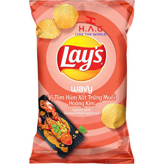 LAY'S POTATO CHIPS SNACK LOBSTER WITH GOLDEN SALTED EGG SAUCE