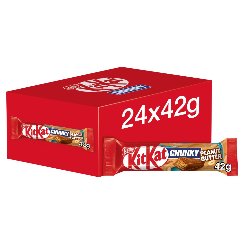 Kit Kat Chunky Peanut Butter Milk Chocolate Bar (42g × 24 × 1)