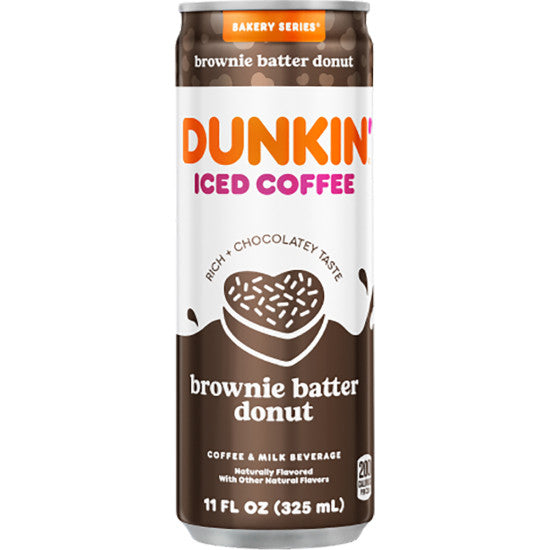 DUNKIN ICED COFFEE BROWNIE BATTER DONUT