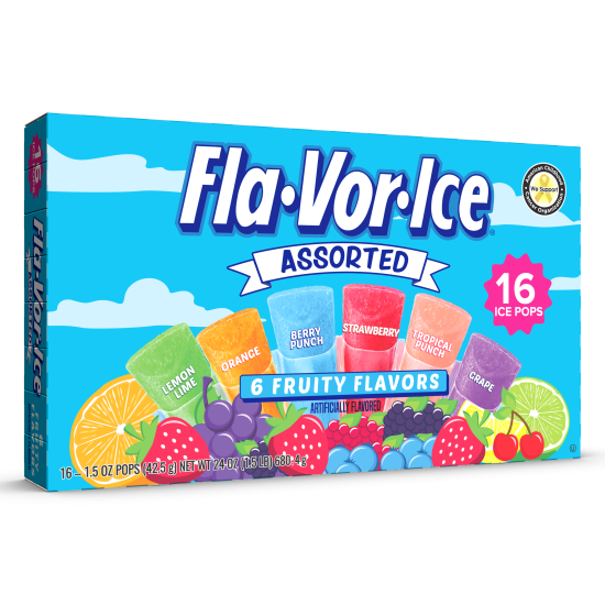 FLA-VOR-ICE ASSORTED FREEZER POPS