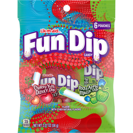 LIK-M-AID FUN DIP APPLE CHERRY