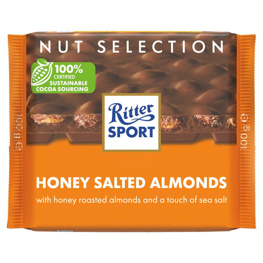 Ritter Sport Nut Selection Honey Salted Almonds (100g × 5 × 1)
