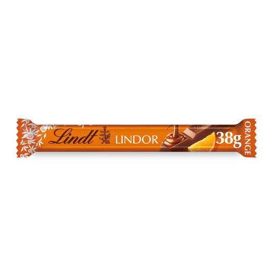 Lindt Lindor Orange Milk Chocolate Treat Bar (38g × 24 × 1)