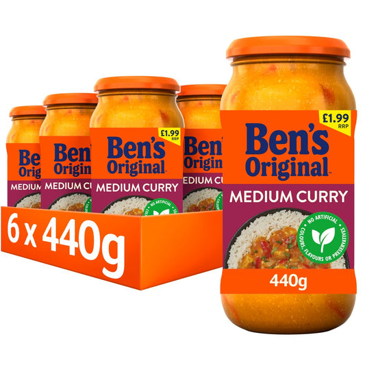 Bens Original PMP £1.99 Medium Curry Sauce (440g × 6 × 1)