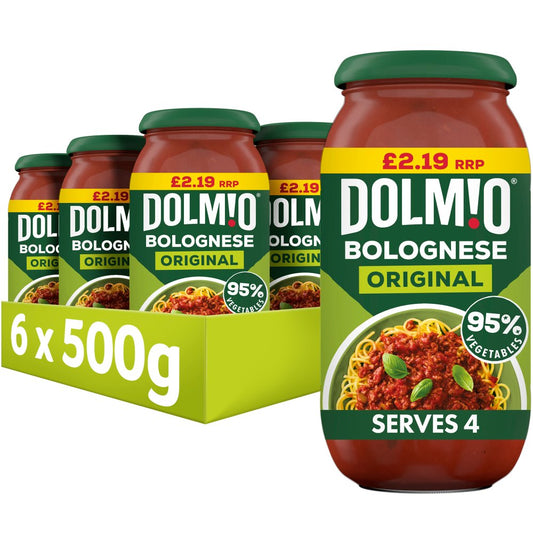 Dolmio Bolognese PMP £2.19 Original Pasta Sauce (500g × 6 × 1)