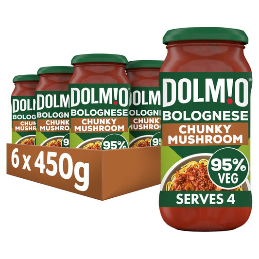 Dolmio Bolognese Chunky Mushroom Pasta Sauce (450g × 6 × 1)