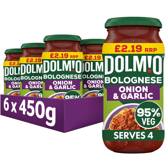 Dolmio Bolognese Onion & Garlic Pasta Sauce  PMP £2.19 (450g × 6 × 1)