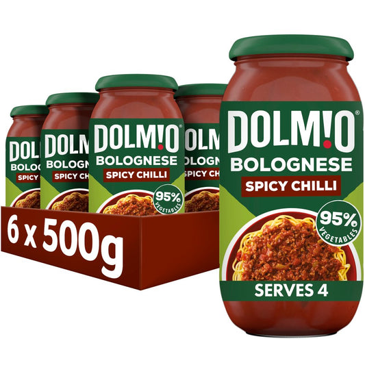 Dolmio Bolognese Spicy Chilli Pasta Sauce (500g × 6 × 1)