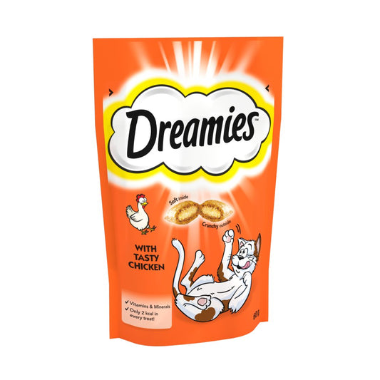 Dreamies Cat Treat Biscuits with Chicken (60g × 8 × 1)