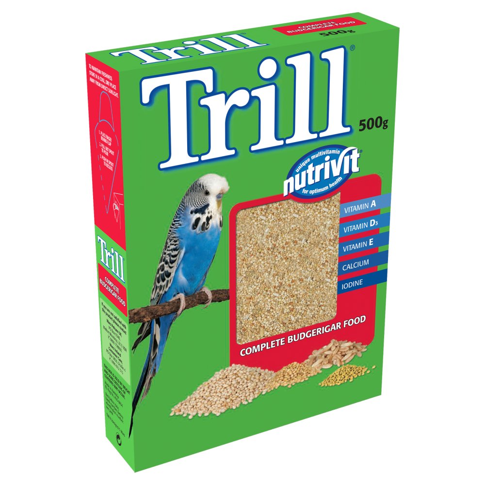 Trill Nutrivit Complete Budgerigar Food (500g × 12 × 1)