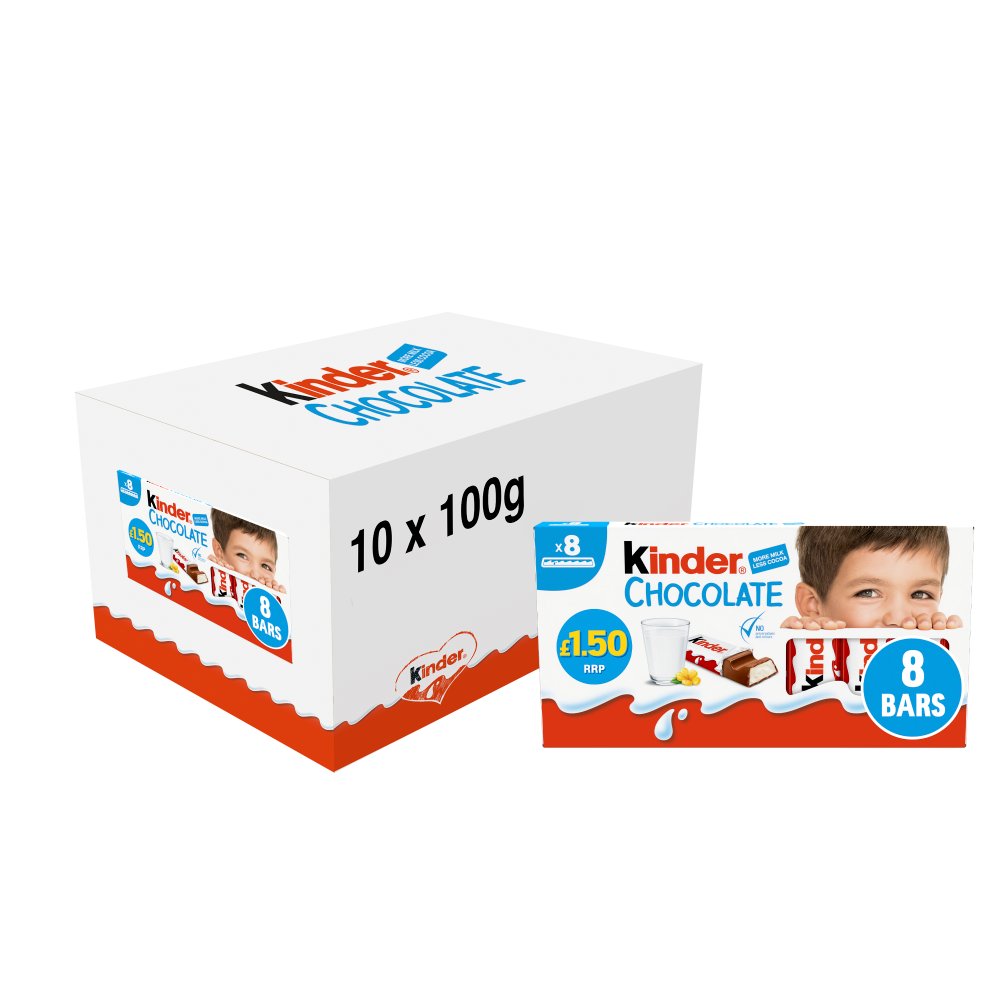 Kinder Chocolate Small Bars (100g × 10 × 4)