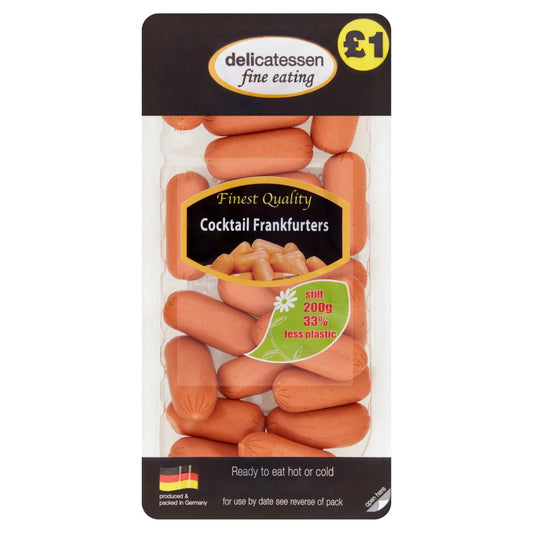 Delicatessen Fine Eating Cocktail Frankfurters (200g × 8)