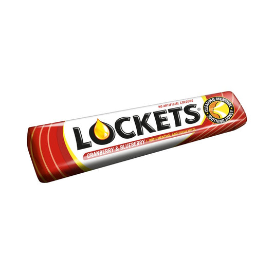 Lockets Cranberry & Blueberry Cough Sweet Lozenges (43g × 20 × 1)