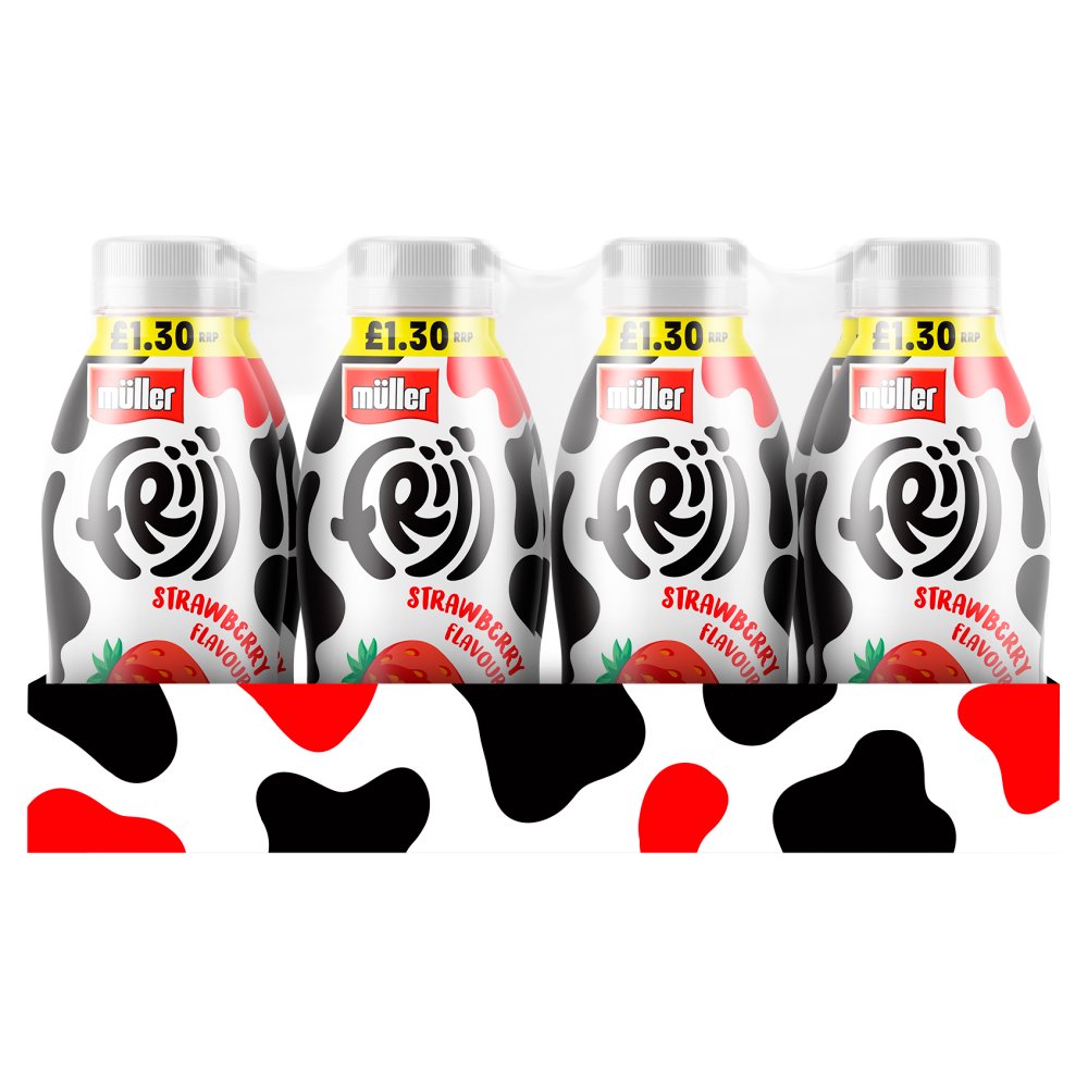 Müller Frijj Strawberry Flavour Milkshake (330ml × 12 × 1)