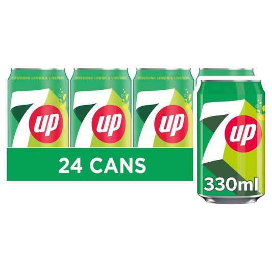 7UP Regular Lemon & Lime Can (330ml × 24 × 1)