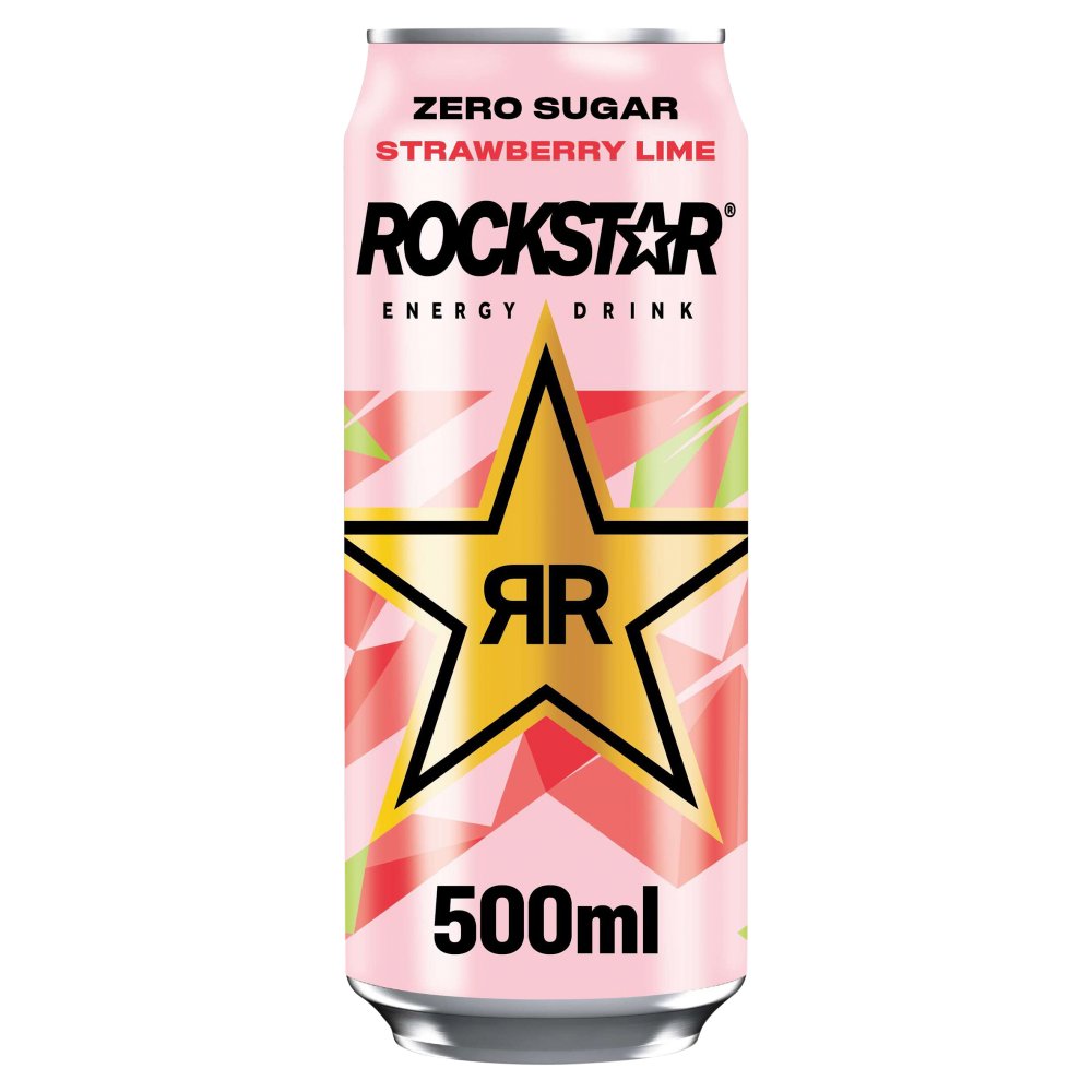 Rockstar Energy Drink Refresh Strawberry & Lime PMP (500ml × 12 × 1)