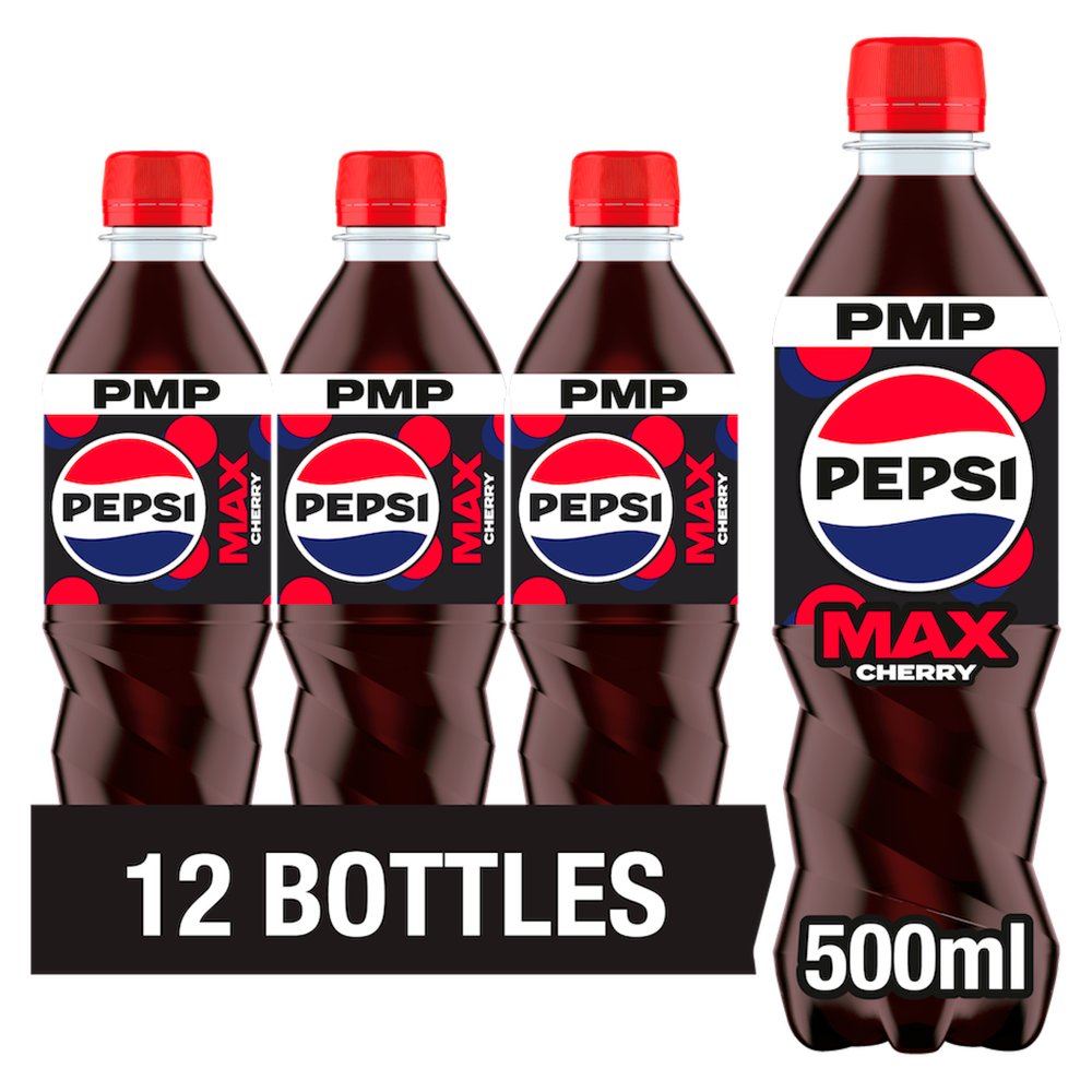 Pepsi Max Cherry No Sugar Cola PMP (500ml × 12 × 1)