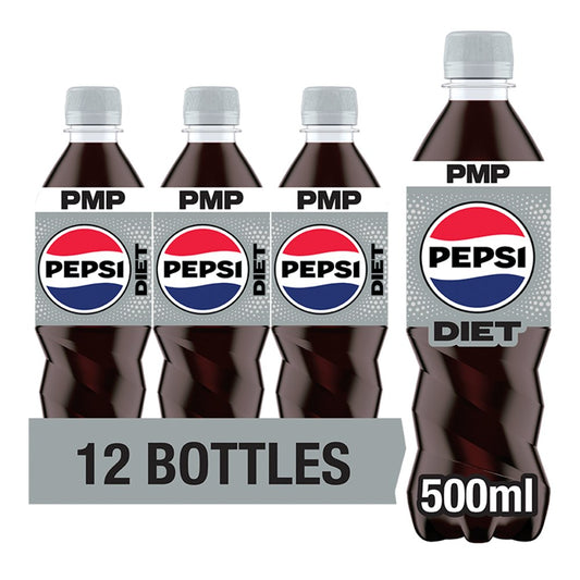 Diet Pepsi Cola Bottle PMP (500ml × 12 × 1)