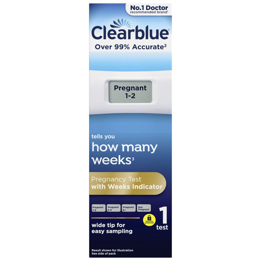 Clearblue Pregnancy Test, Weeks Indicator, 1 (Sgl × 6 × 1)