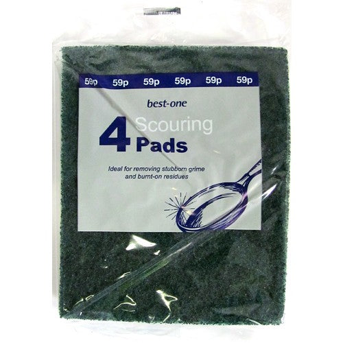 Bestone Scouring Pads Green PM 59p (4pk × 10 × 8)