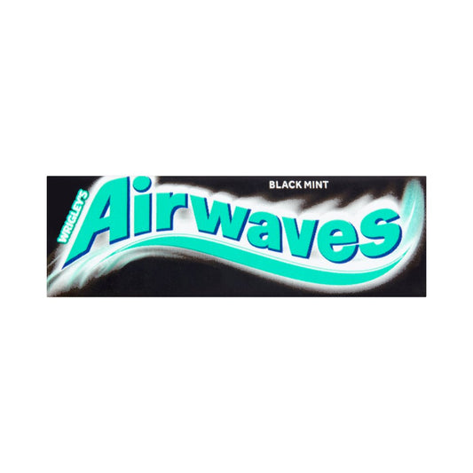 AIRWAVES Black Mint flavour Sugar Free Chewing Gum (10pc × 30 × 36)