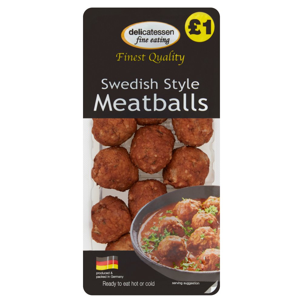 Delicatessen Fine Eating Swedish Style Meatballs (200g × 8)