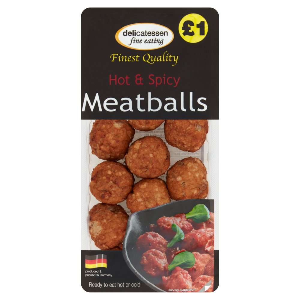 Delicatessen Fine Eating Hot & Spicy Meatballs (200g × 8)