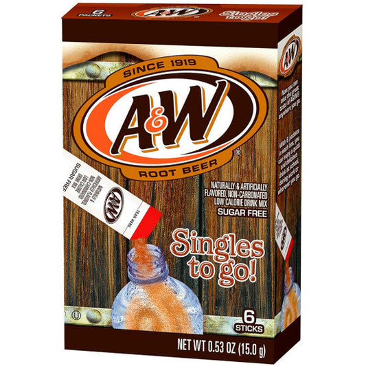 A&W SINGLES TO GO ROOT BEER