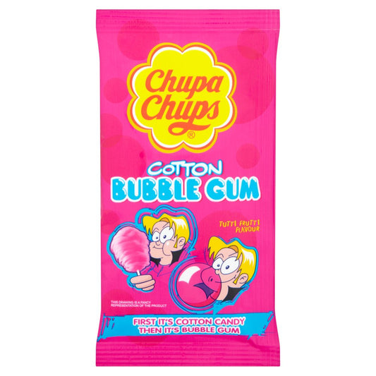 Chupa Chups Cotton Bubble Gum Tutti Frutti Flavour (12g × 12 × 12)