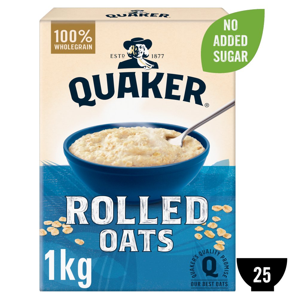 Quaker Rolled Porridge Oats (1Kg × 1)