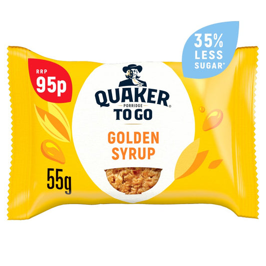 Quaker Porridge To Go Golden Syrup Breakfast Bar 95p RRP PMP (95p × 12 × 1)