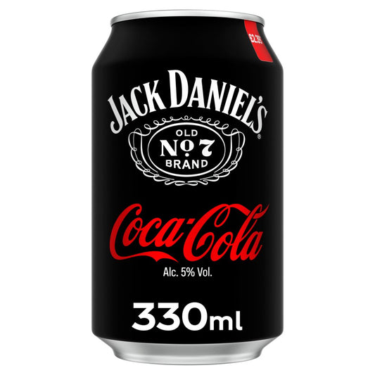 Jack Daniel's and Coca-Cola 330ml PM £2.39 (330ml × 12 × 1)