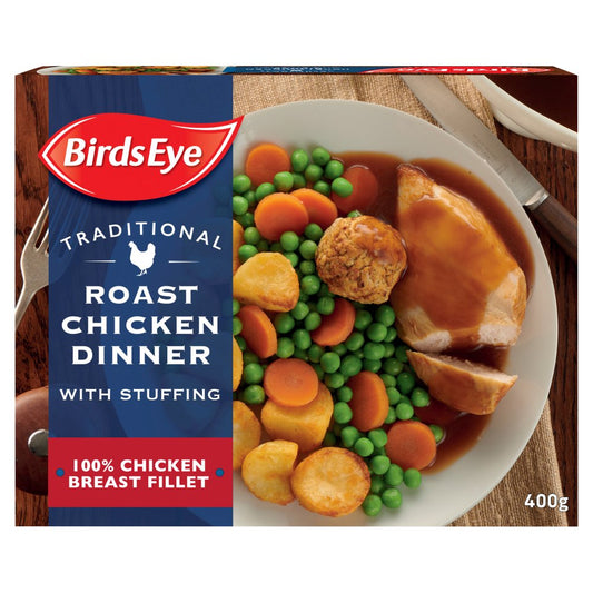 Birds Eye Traditional Roast Chicken Dinner Ready Meal (400g × 6)