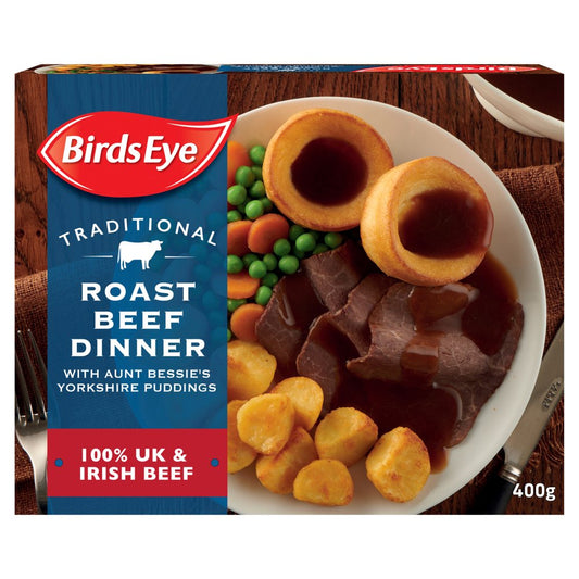 Birds Eye Traditional Roast Beef Dinner Ready Meal (400g × 6)